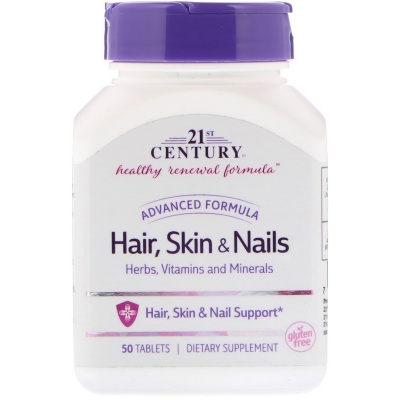 Витамины 21st Century Hair, Skin and Nails 50 капсул