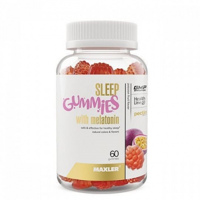 Антиоксидант Maxler Sleep Gummies w Melatonin For Kids 60 капсул