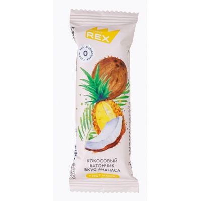 Батончик Protein Rex daily кокосовый с МСТ-маслом 40 гр