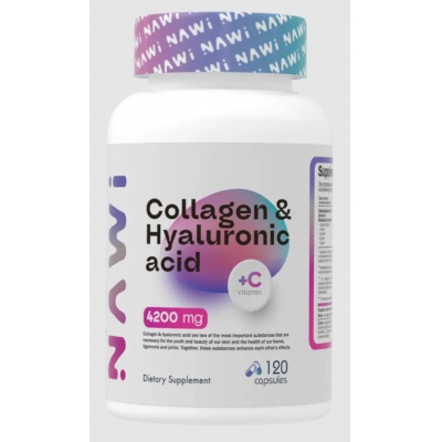 Коллаген NAWI Marine Collagen + Vitamin C + Hyaluronic acid 120 капсул